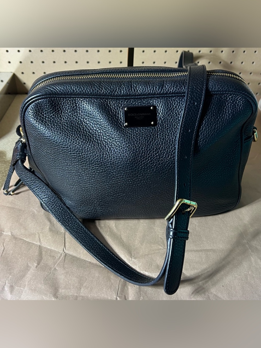 Dolce & Gabbana GLAM Black Leather Purse! EUC!